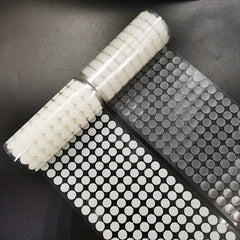 100 Pairs Self Adhesive Dots Transparent Fastener Tape 10-25mm