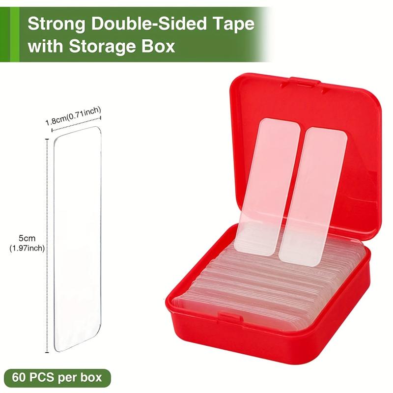 60pcs Double Sided Nano Tape Transparent Removable Sticky Nano Tape