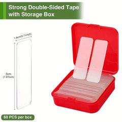 60pcs Double Sided Nano Tape Transparent Removable Sticky Nano Tape