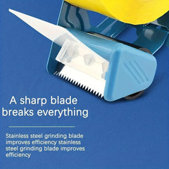 Portable Box Sealer Tape Machine with Transparent Tape Cutter