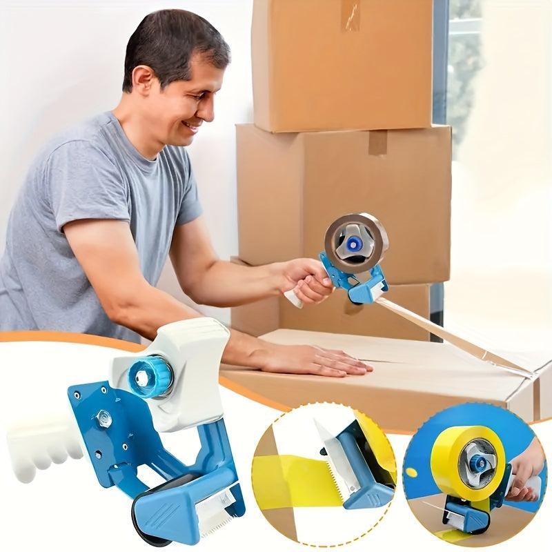 Portable Box Sealer Tape Machine with Transparent Tape Cutter