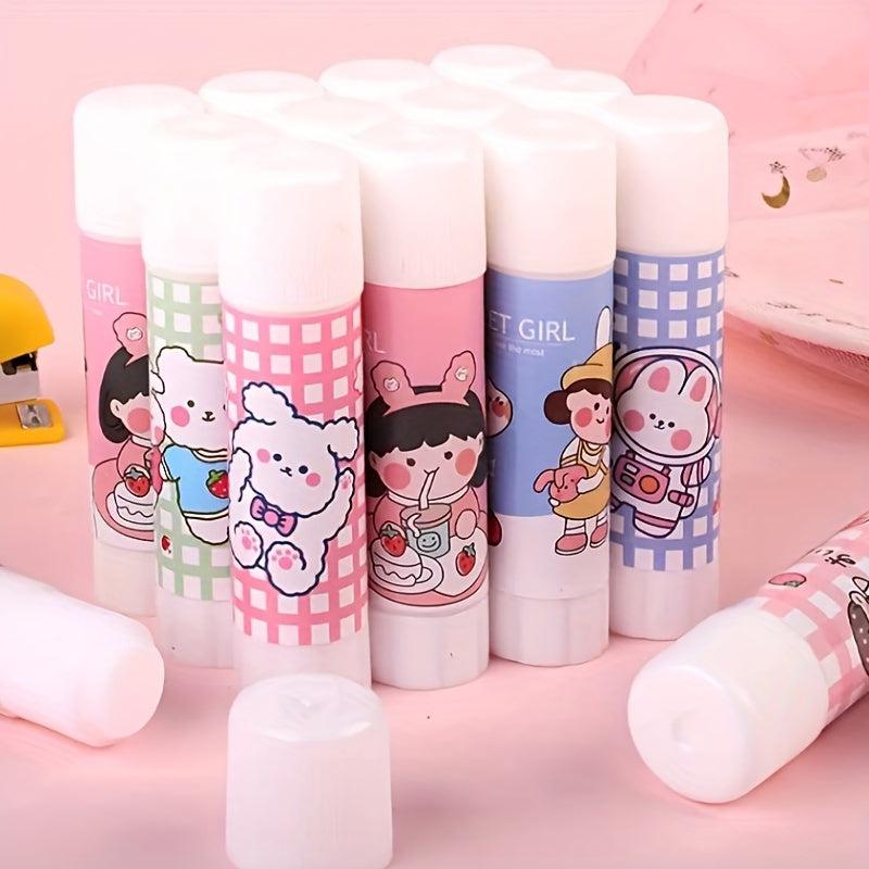 4pcs Solid Glue Office Supplies Students Learning Stationery