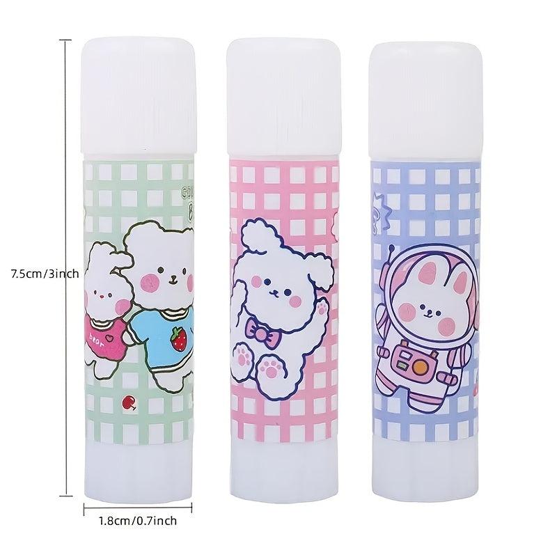 4pcs Solid Glue Office Supplies Students Learning Stationery