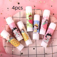 4pcs Solid Glue Office Supplies Students Learning Stationery