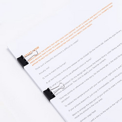 Binder Paper Clip 12 Clips x 12 Packs Metal Long Tail Clip Binding