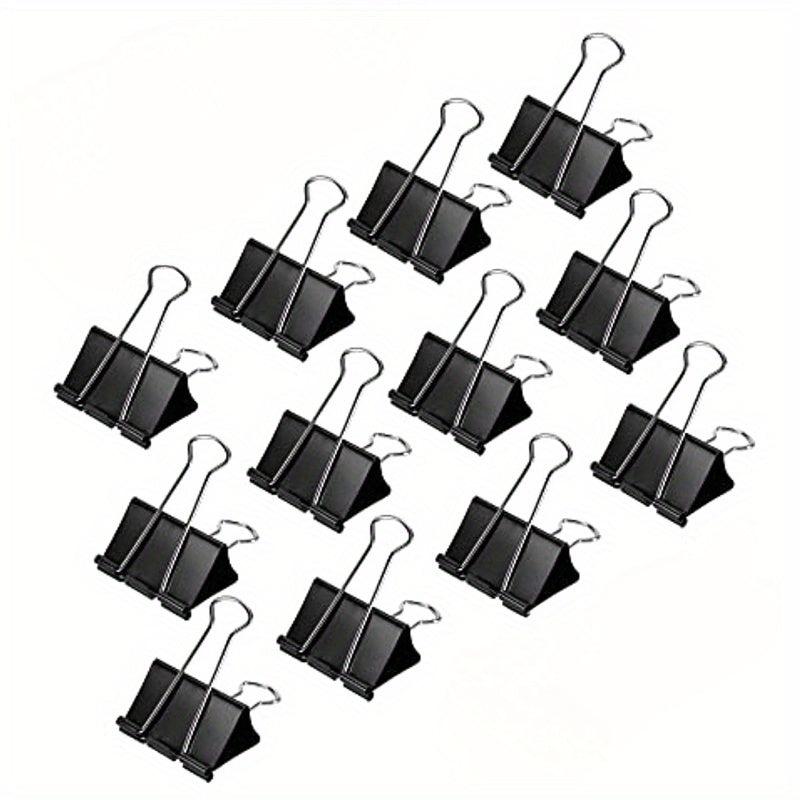 Binder Paper Clip 12 Clips x 12 Packs Metal Long Tail Clip Binding