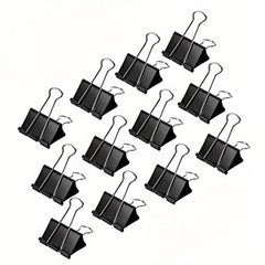 Binder Paper Clip 12 Clips x 12 Packs Metal Long Tail Clip Binding