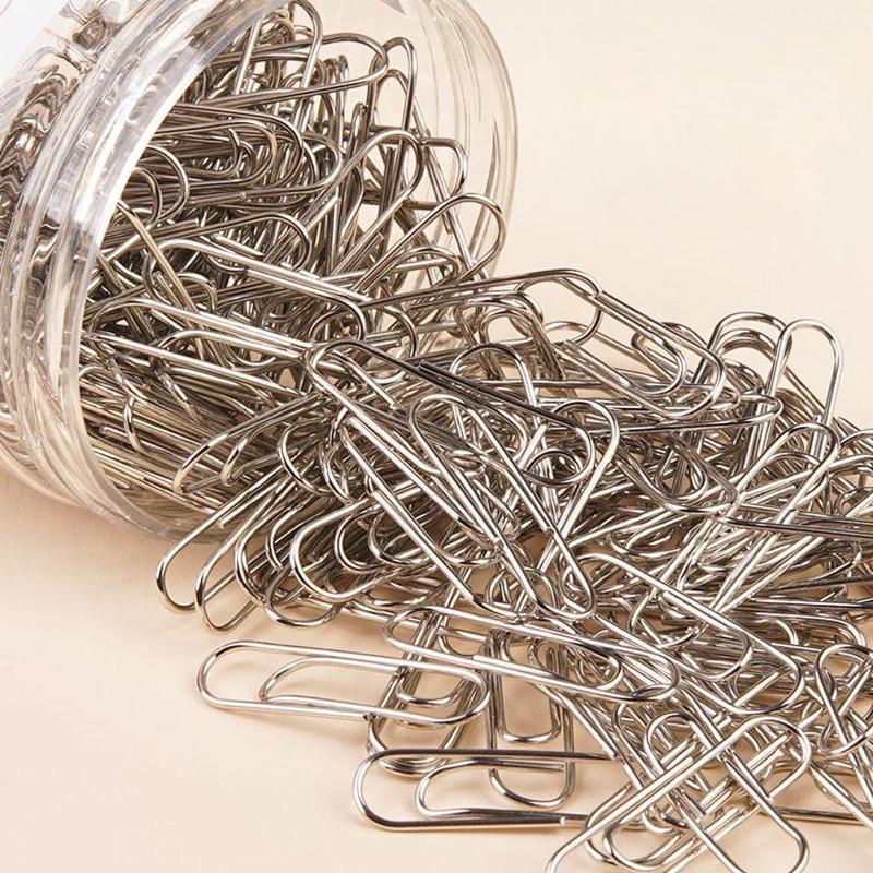 160pcs Metal Paper Clips 29mm Colorful Paper Clip for School Office DIY Albums