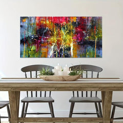 Colorful Abstract Canvas Poster Large Art Paintings