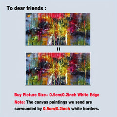 Colorful Abstract Canvas Poster Large Art Paintings