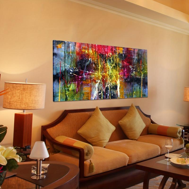 Colorful Abstract Canvas Poster Large Art Paintings
