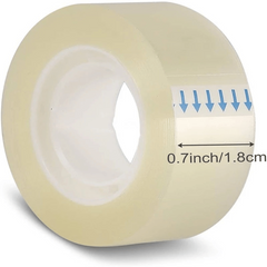 28m x 5 Rolls Transparent Tape 18mm Repair DIY Packaging Tool School Office