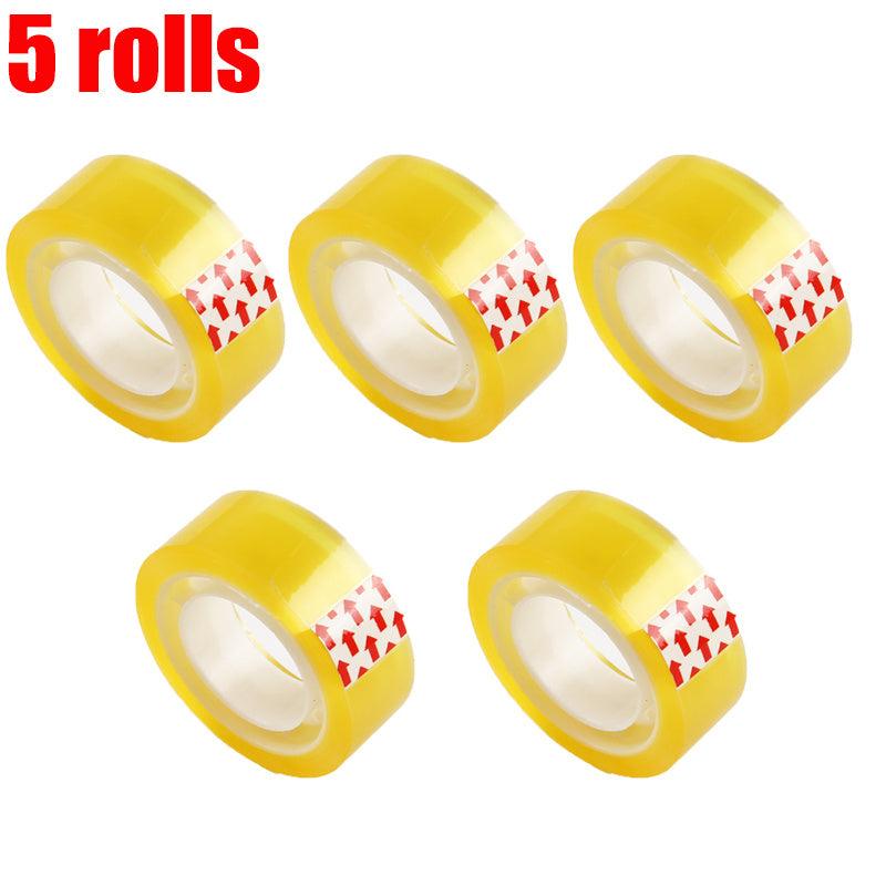 28m x 5 Rolls Transparent Tape 18mm Repair DIY Packaging Tool School Office