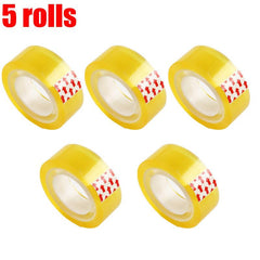 28m x 5 Rolls Transparent Tape 18mm Repair DIY Packaging Tool School Office