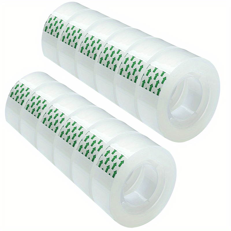 Transparent Tape 6 Rolls Refill 3/4 Inch X 2540 cm Office School Home Cellophane