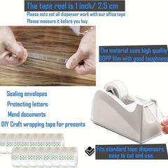 Transparent Tape 6 Rolls Refill 3/4 Inch X 2540 cm Office School Home Cellophane