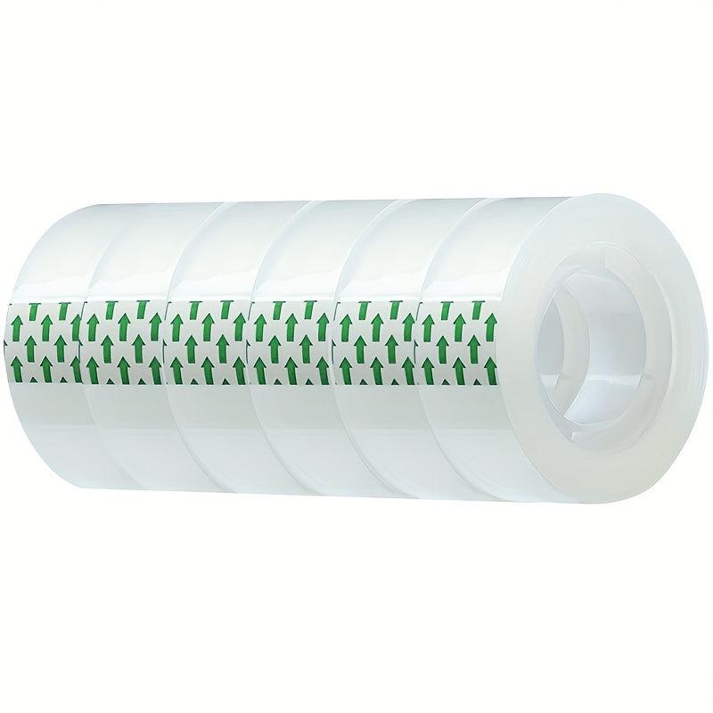 Transparent Tape 6 Rolls Refill 3/4 Inch X 2540 cm Office School Home Cellophane