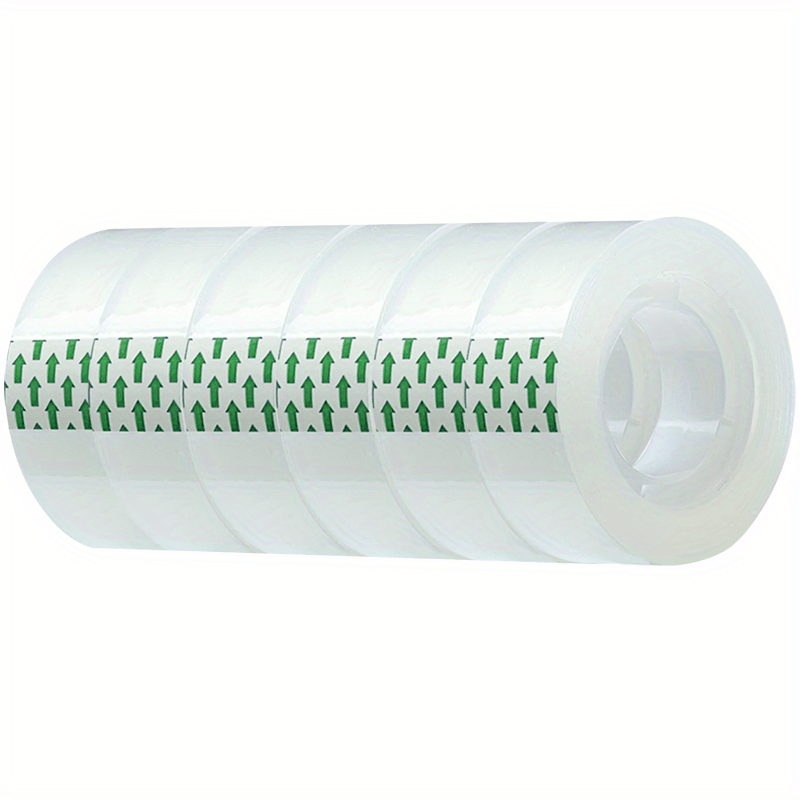 Transparent Tape 6 Rolls Refill 3/4 Inch X 2540 cm Office School Home Cellophane