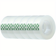 Transparent Tape 6 Rolls Refill 3/4 Inch X 2540 cm Office School Home Cellophane