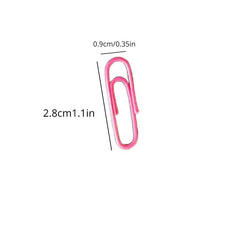 200pcs 28mm Colored Metal Paper Clips