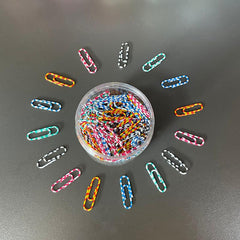 200pcs 28mm Colored Metal Paper Clips