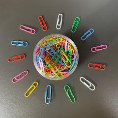 200pcs 28mm Colored Metal Paper Clips