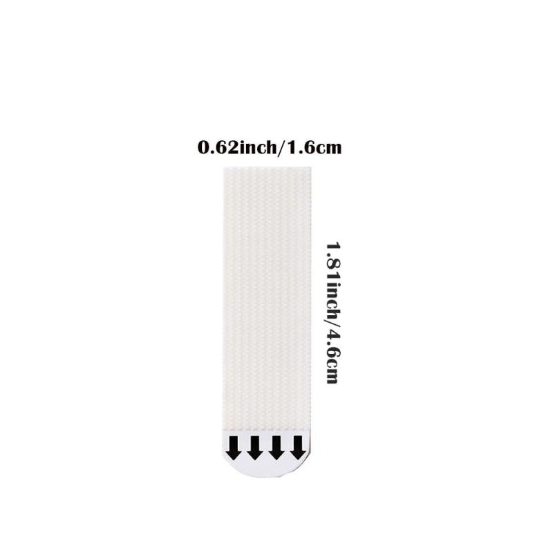 12 Pairs 24 Strips Non-marking Magic Button Removable Glue Magic Tape Nail Fixed