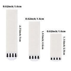 12 Pairs 24 Strips Non-marking Magic Button Removable Glue Magic Tape Nail Fixed