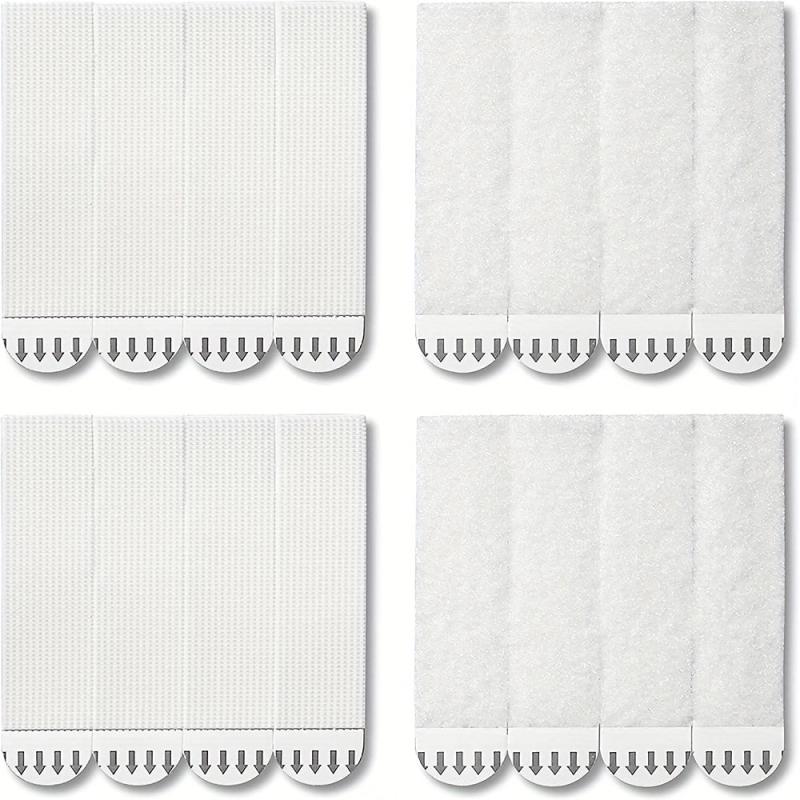 12 Pairs 24 Strips Non-marking Magic Button Removable Glue Magic Tape Nail Fixed