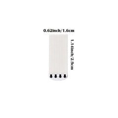 12 Pairs 24 Strips Non-marking Magic Button Removable Glue Magic Tape Nail Fixed