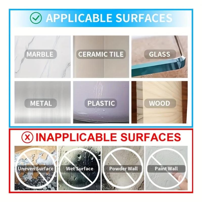 60pcs Strong Double Sided Adhesive Tape, Heavy Duty Transparent Nano Tape