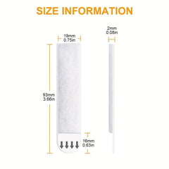 8 Pairs Large Picture Hanging Strips - Damage-Free Heavy Duty Picture Hangers