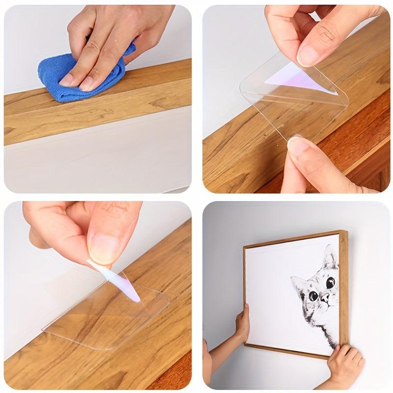 10pcs Nano Seamless Waterproof Double-sided Stickers No Punching Adhesive Tapes