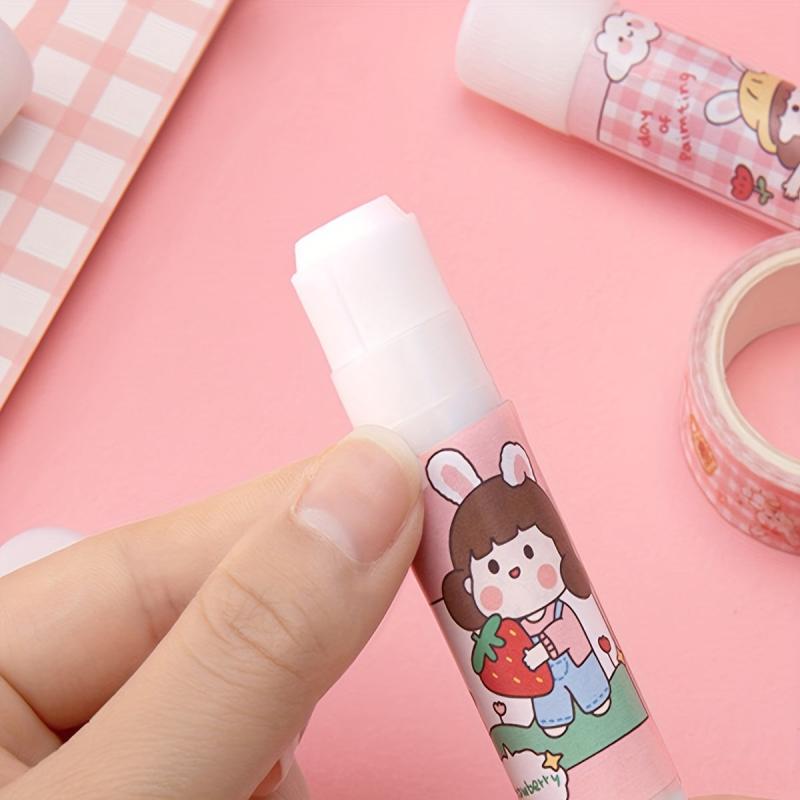 Cartoon Solid Glue Stick Student Stationery Random 2pcs