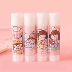 Cartoon Solid Glue Stick Student Stationery Random 2pcs