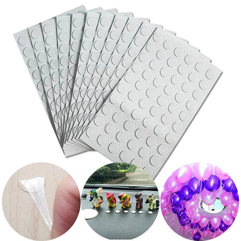 50pcs 10mm Transparent Adhesive Tape for Wedding Balloons & Wall Decor