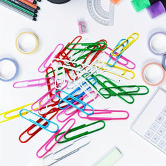 100pcs Mixed Paper Clip Desk Organizers Bookmark School Office Supplies