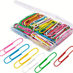 100pcs Mixed Paper Clip Desk Organizers Bookmark School Office Supplies