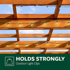 20pcs Clear Cable Clips Adhesive Light Hooks for Fairy Lights
