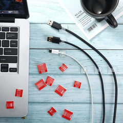 20pcs Clear Cable Clips Adhesive Light Hooks for Fairy Lights