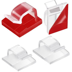 20pcs Clear Cable Clips Adhesive Light Hooks for Fairy Lights