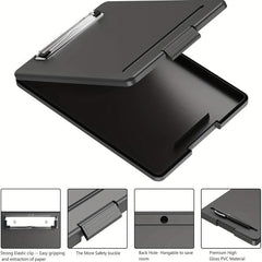 1pc Test Score Clip Plastic Storage Clipboard Data File Folder Office Supplies