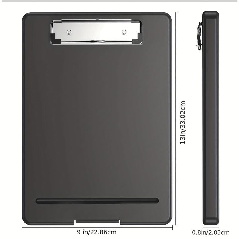 1pc Test Score Clip Plastic Storage Clipboard Data File Folder Office Supplies