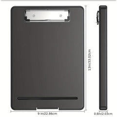 1pc Test Score Clip Plastic Storage Clipboard Data File Folder Office Supplies