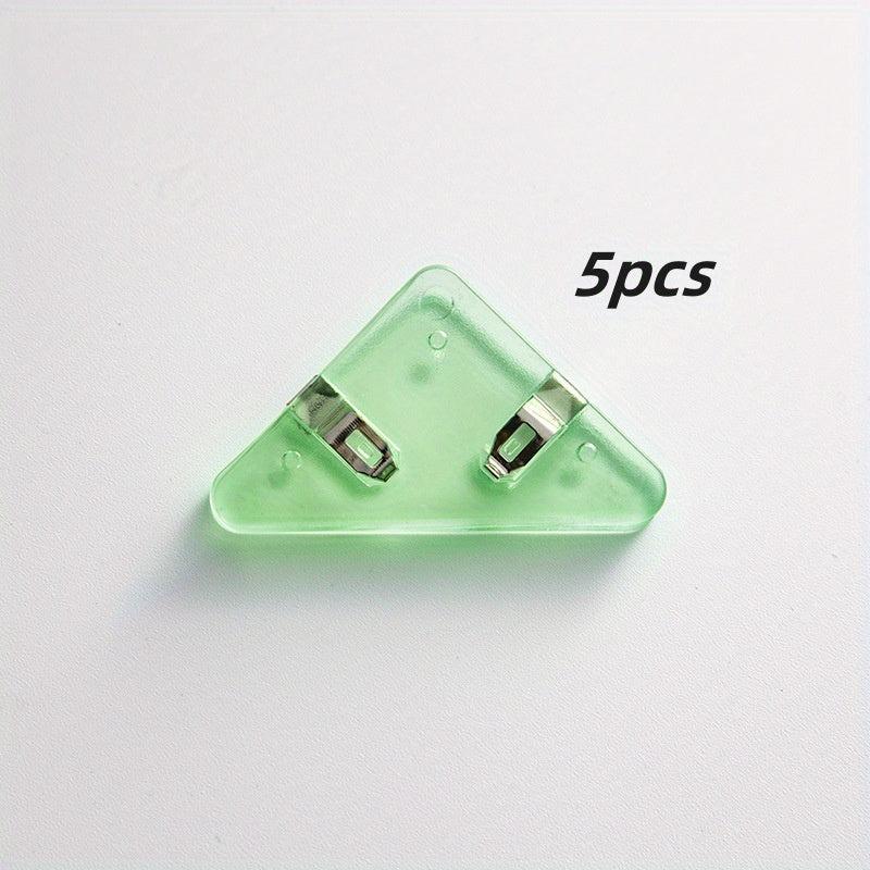 10pcs Triangle Corner Clip Student Book Folder Storage Artifact