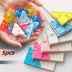10pcs Triangle Corner Clip Student Book Folder Storage Artifact