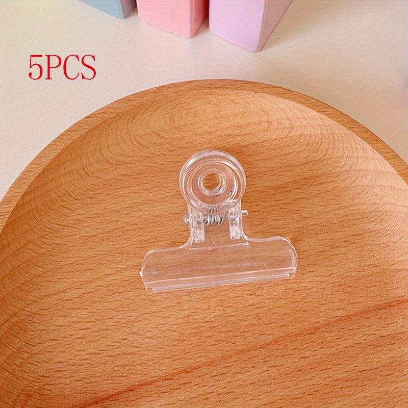 5pcs Clear Clips Sealing Pliers for Food & Snacks Kitchen Accessories