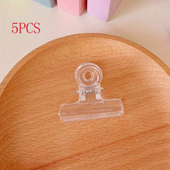 5pcs Clear Clips Sealing Pliers for Food & Snacks Kitchen Accessories