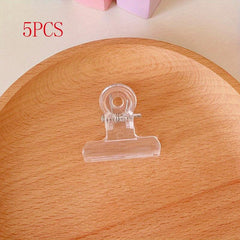 5pcs Clear Clips Sealing Pliers for Food & Snacks Kitchen Accessories