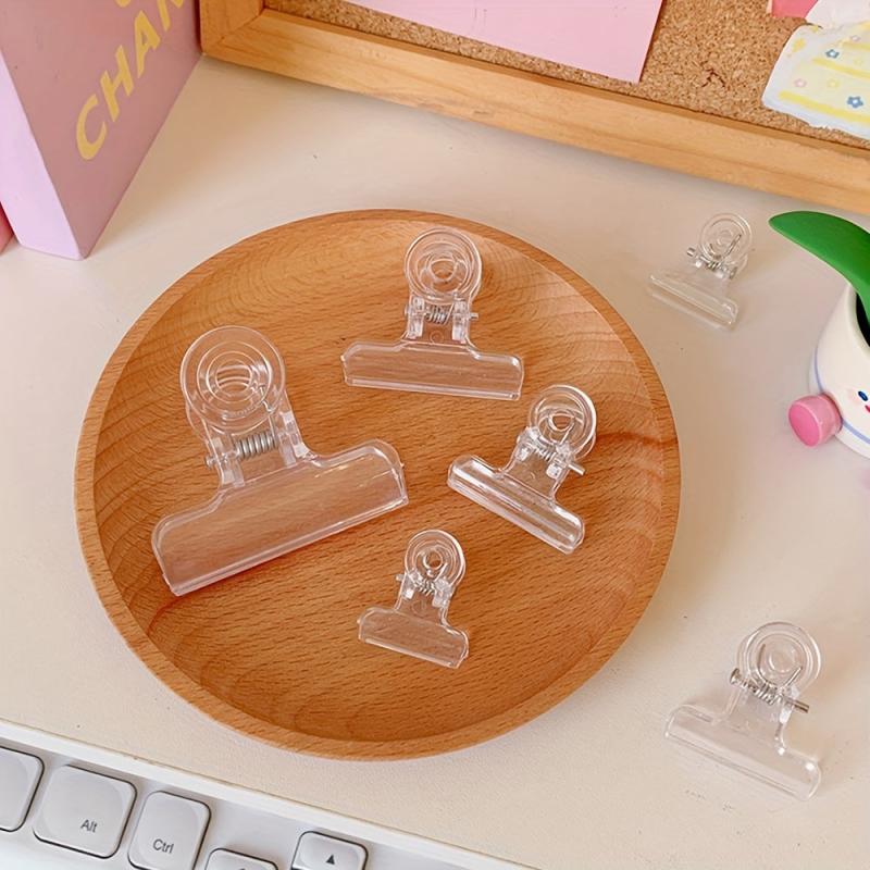 5pcs Clear Clips Sealing Pliers for Food & Snacks Kitchen Accessories